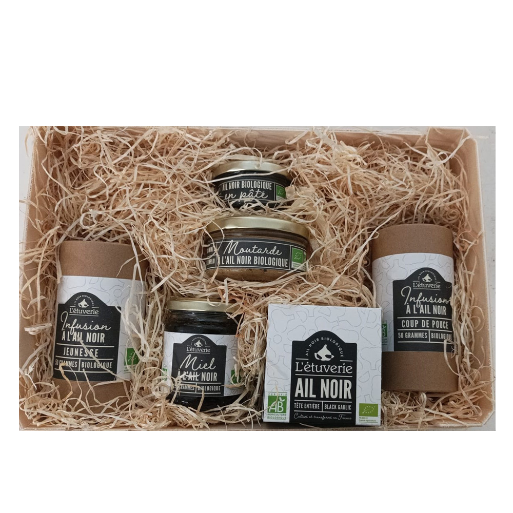 Coffret cadeau excellence - Ail noir biologique - Artisanal -  Francewordpress