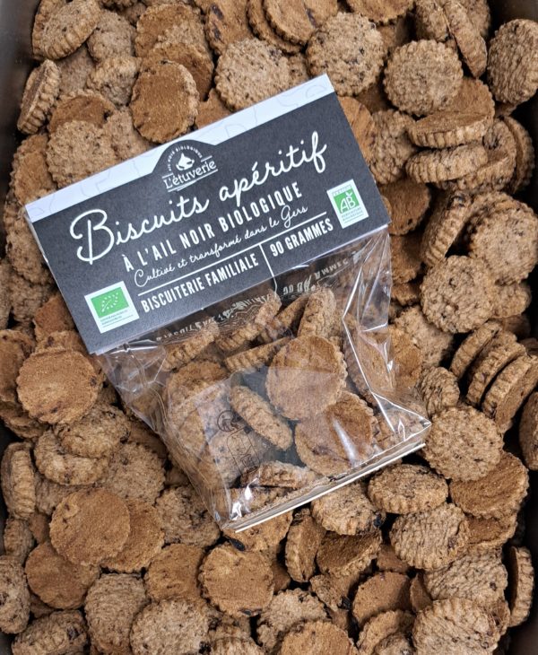 Biscuits à l'ail noir bio